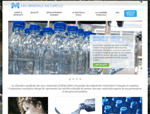 Tablet Screenshot of eaumineralenaturelle.fr